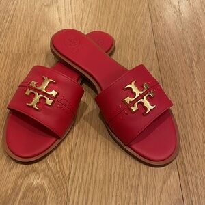 Tory Burch EVERLY slide 7.5 Red NWT